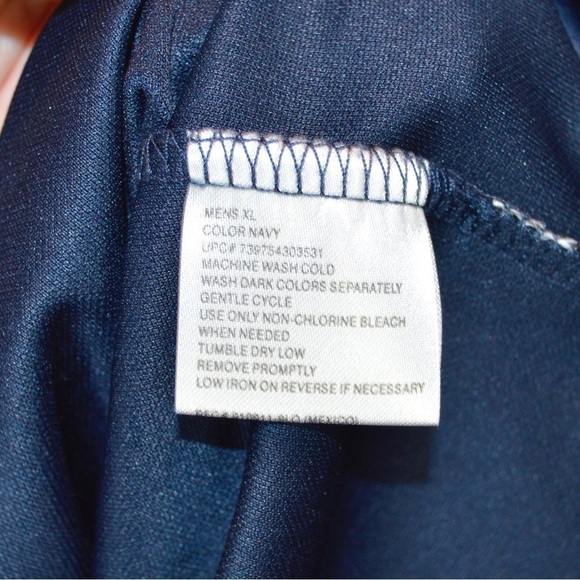 STARTER Dri-Star Reflective Tee, 100% Polyester, Size XL - Navy FLAWS NEW - Picture 9 of 11